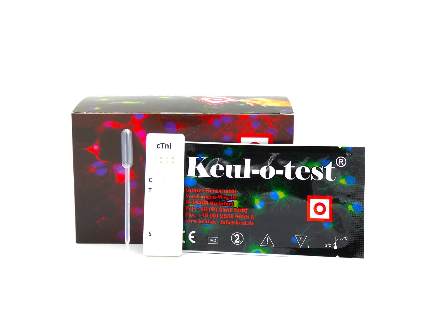 Keul-o-test Troponin I Schnellttestkassetten (10er Packung)