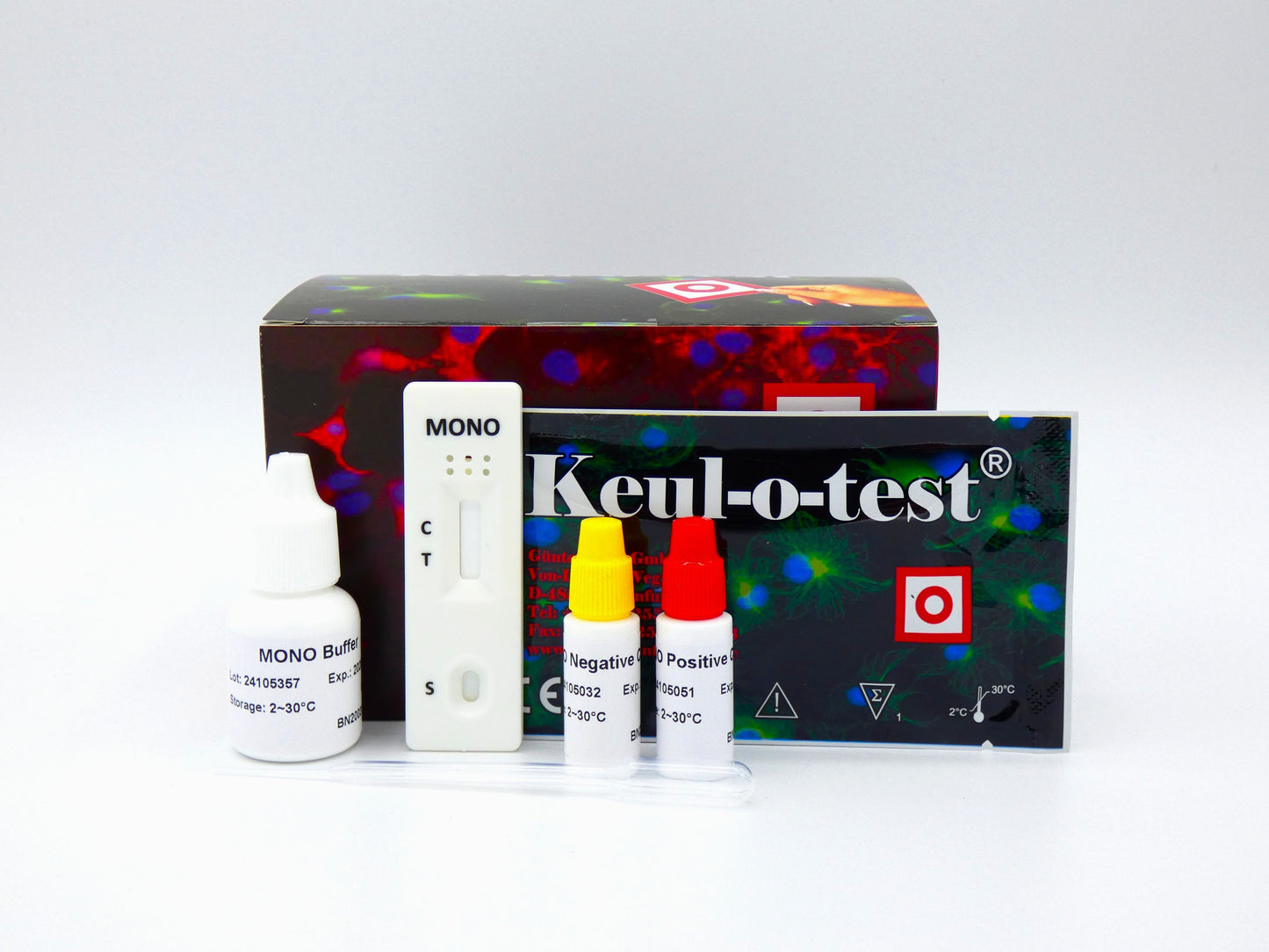 Keul-o-test Mononucleosis Schnelltestkassetten (10er Packung)
