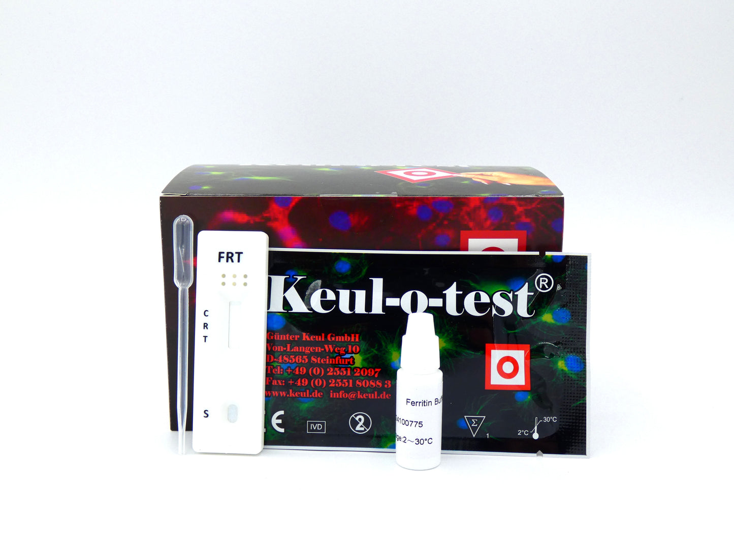 Keul-o-test Ferritin semiquantitativ Schnelltestkassetten (10er Packung)